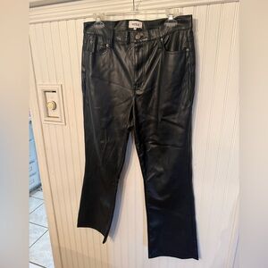 Pistola Faux Leather Black Pants 30